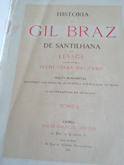 livro Historia de Gil Braz de Santilhana por LLesage