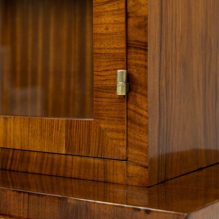 Serwantka Art Deco Lata 30-40 Po Renowacji Witryna Orzech Biblioteka