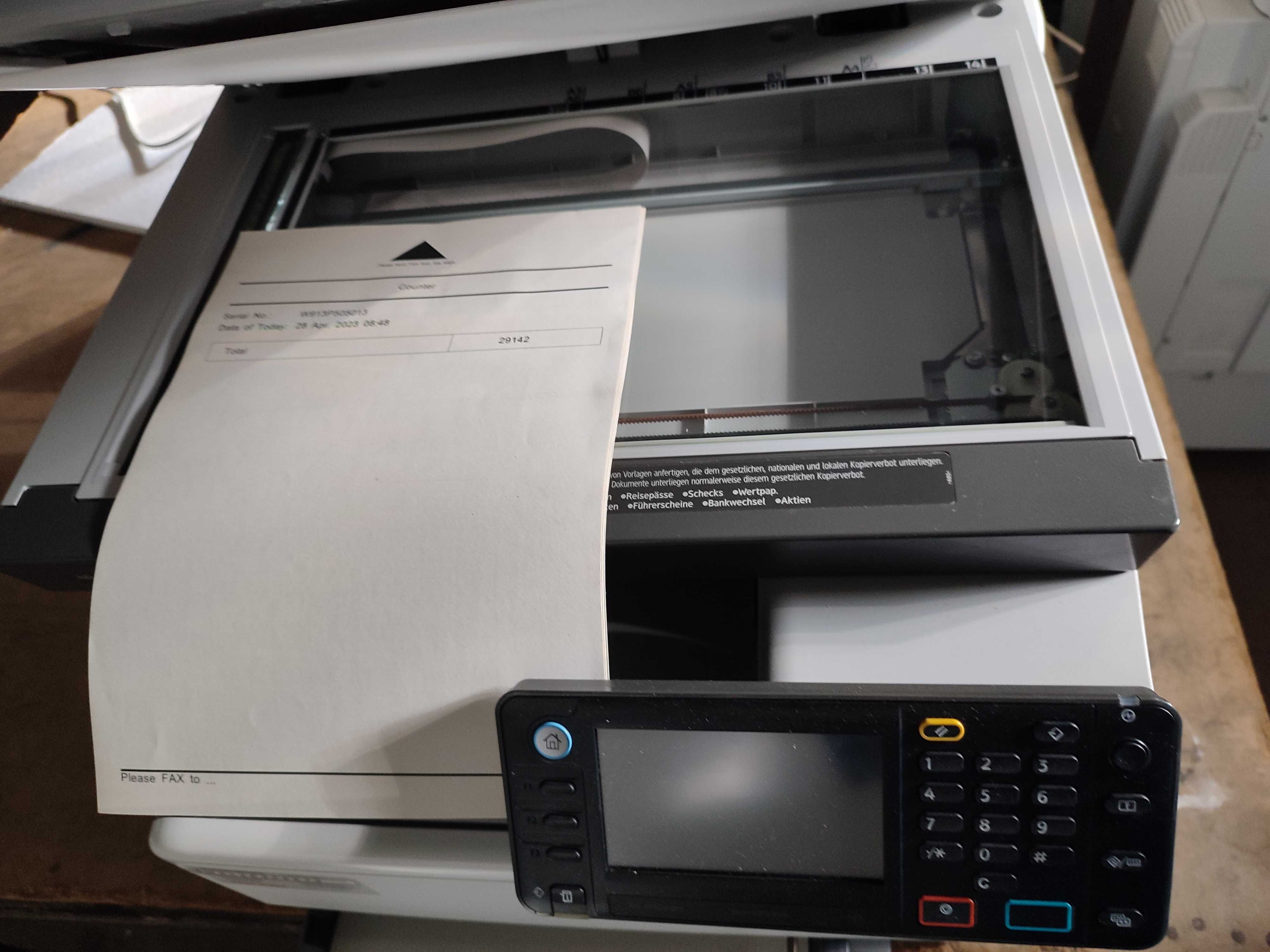 kserokopiarka drukarka a4 mono wielofunkcyjna Ricoh mp301spf okazja