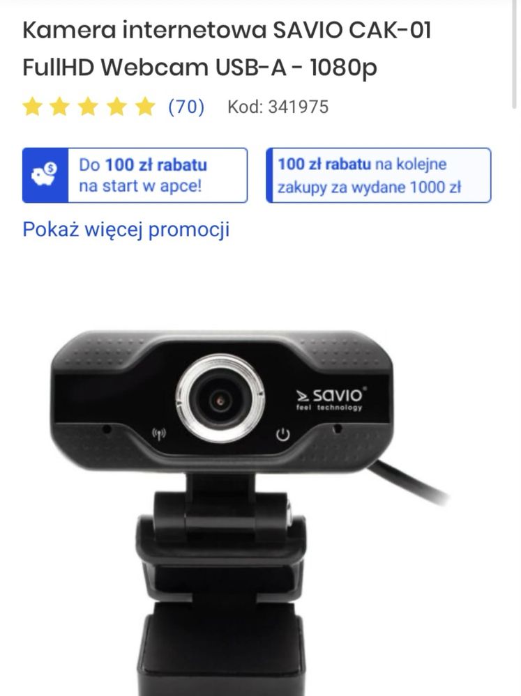 Monitor bezbramkowy Samsung LED 24" LS24R650FDUXEN kamerka savio