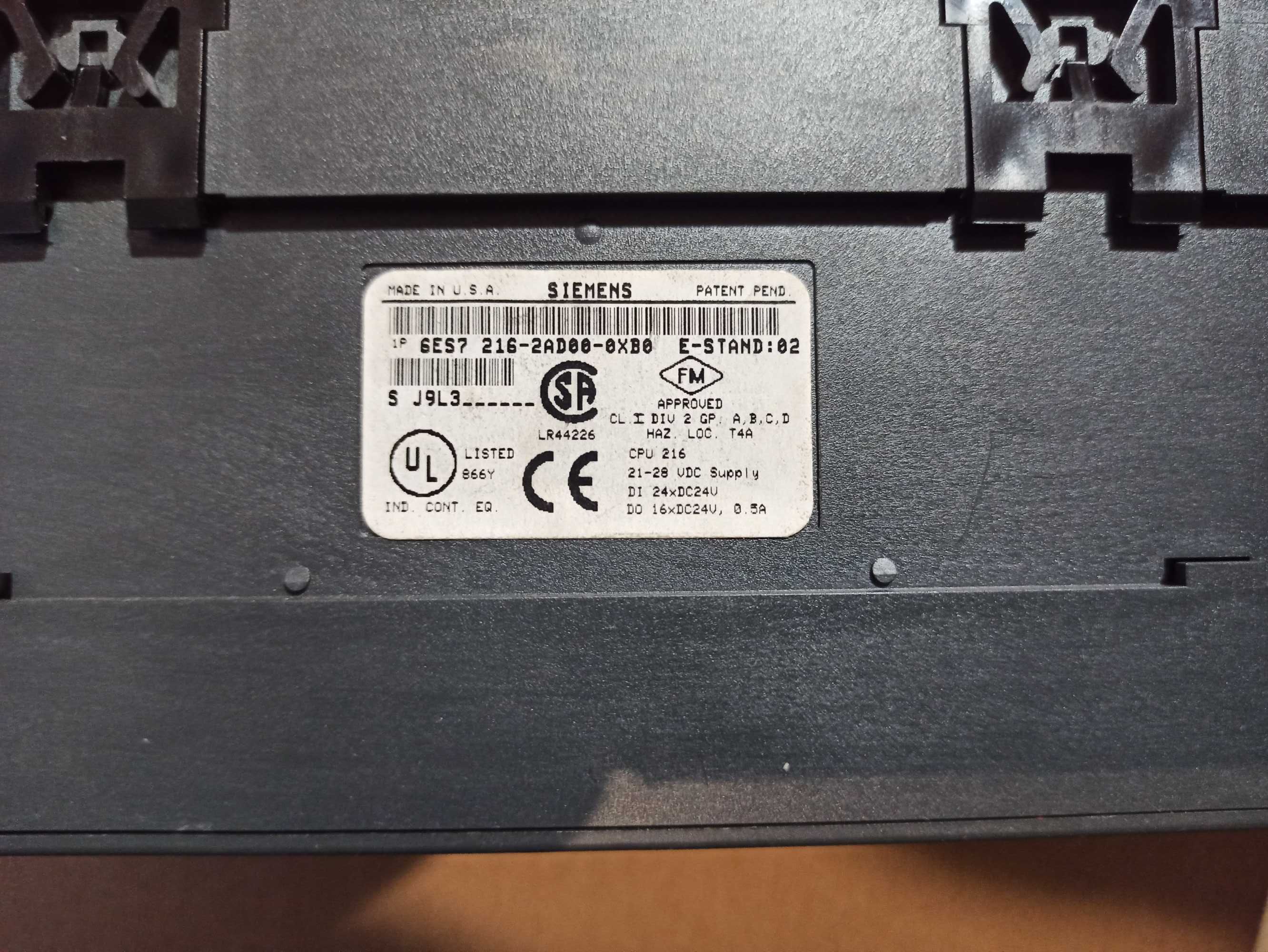 Siemens 216-2 6ES7 216-2AD00-0XB0 CPU Sterownik PLC