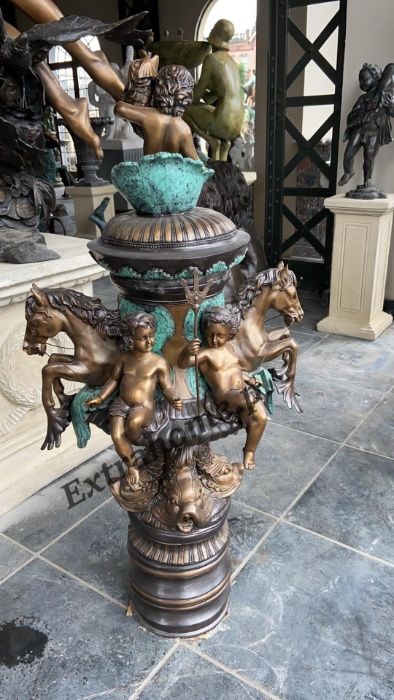 Fontanna z brązu Ptaki , czaple fontanna ogrodowa, fontanna nowoczes