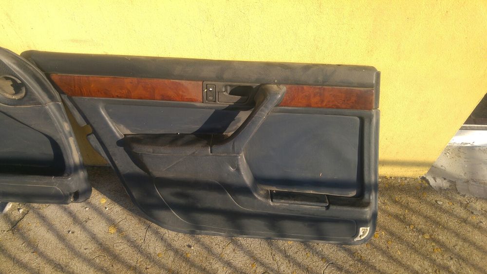 Boczki tapicerka drzwi BMW E32 Long skóra