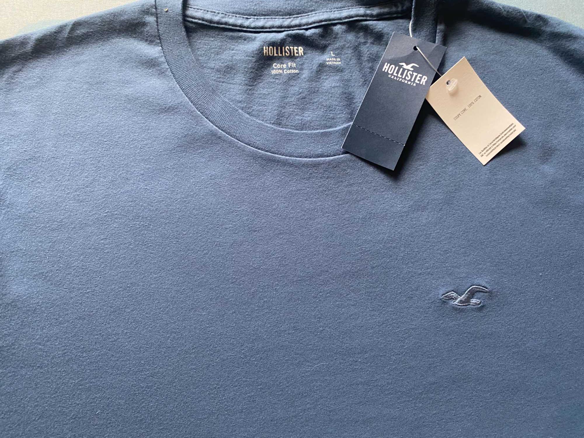 Nowa ciemnoniebieska koszulka Hollister M/L