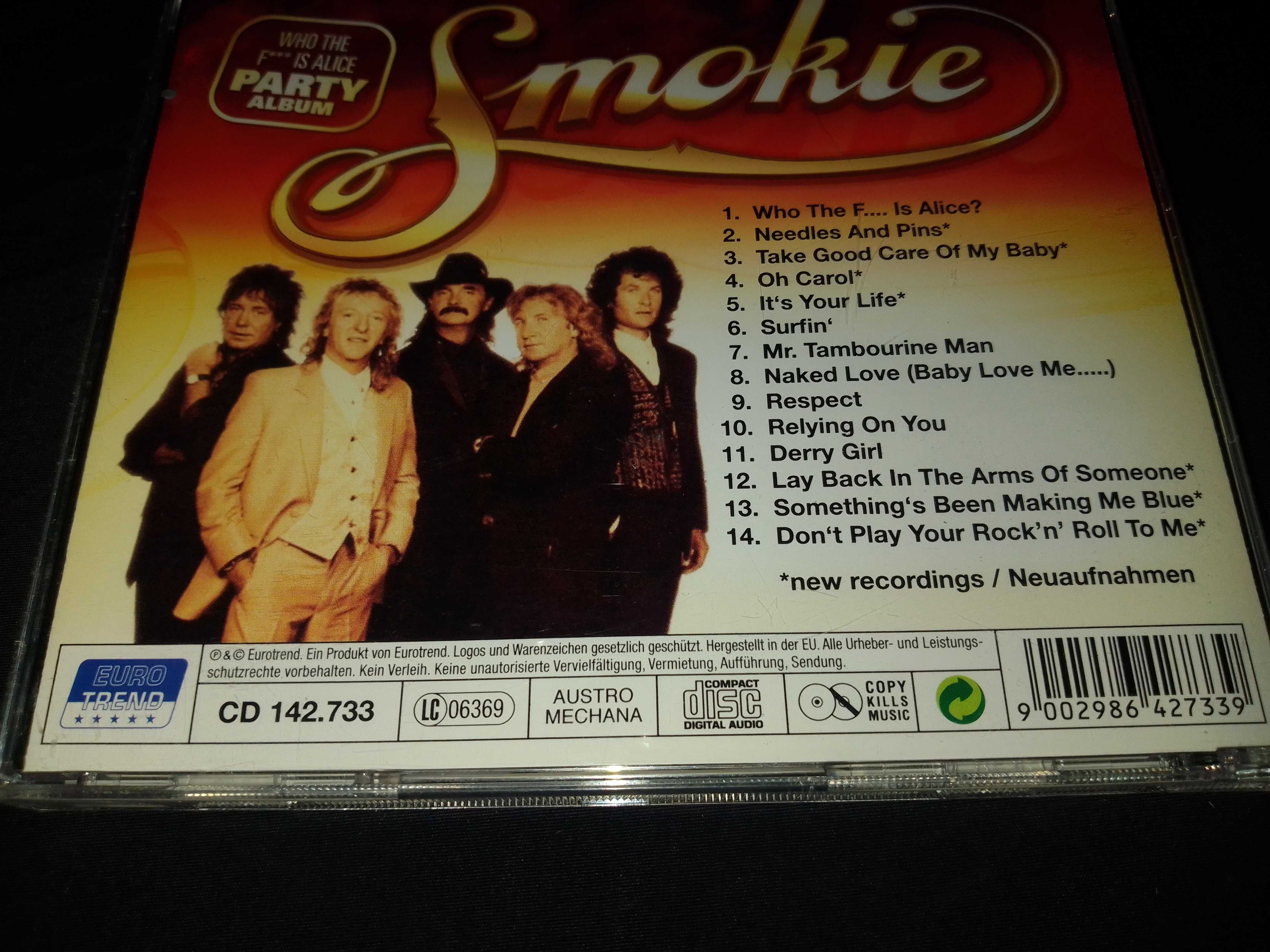 Smokie "Who The F*** Is Alice? - Party Album" фирменный CD.