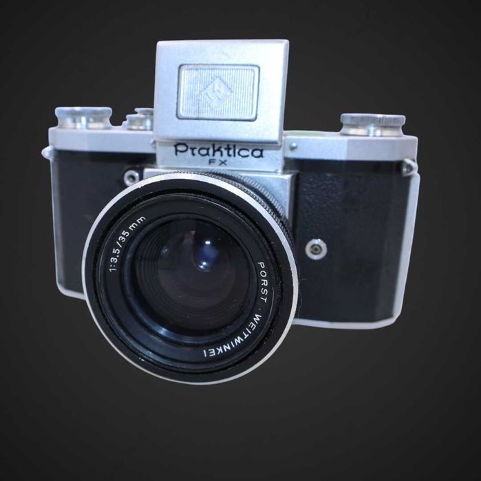Aparat Praktica FX z obiektywem Porst Weitwinkel 35 mm b5/101866