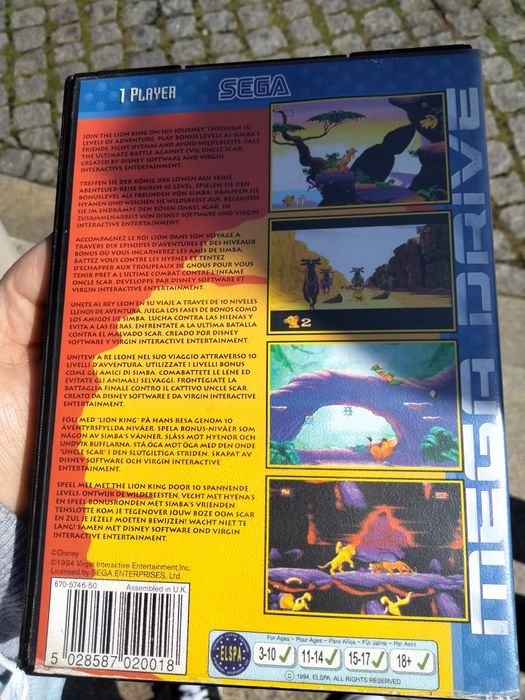 The lion King Megadrive