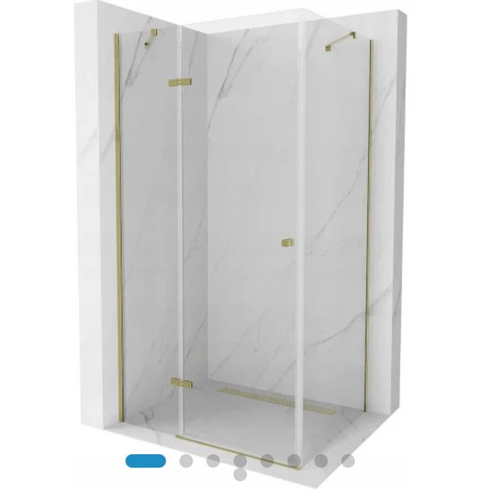 Kabina prysznicowa MEXEN ROMA NOWA złota