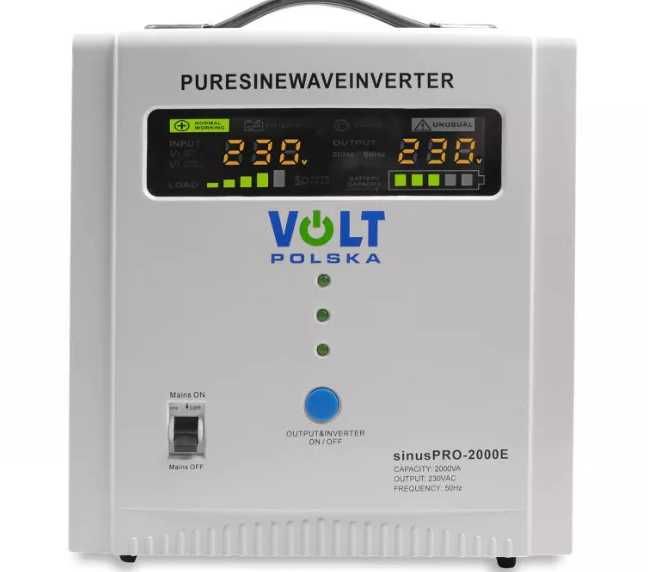 Аварійне джерело живлення Volt Polska SINUS PRO 2000 E 12/230V наявні