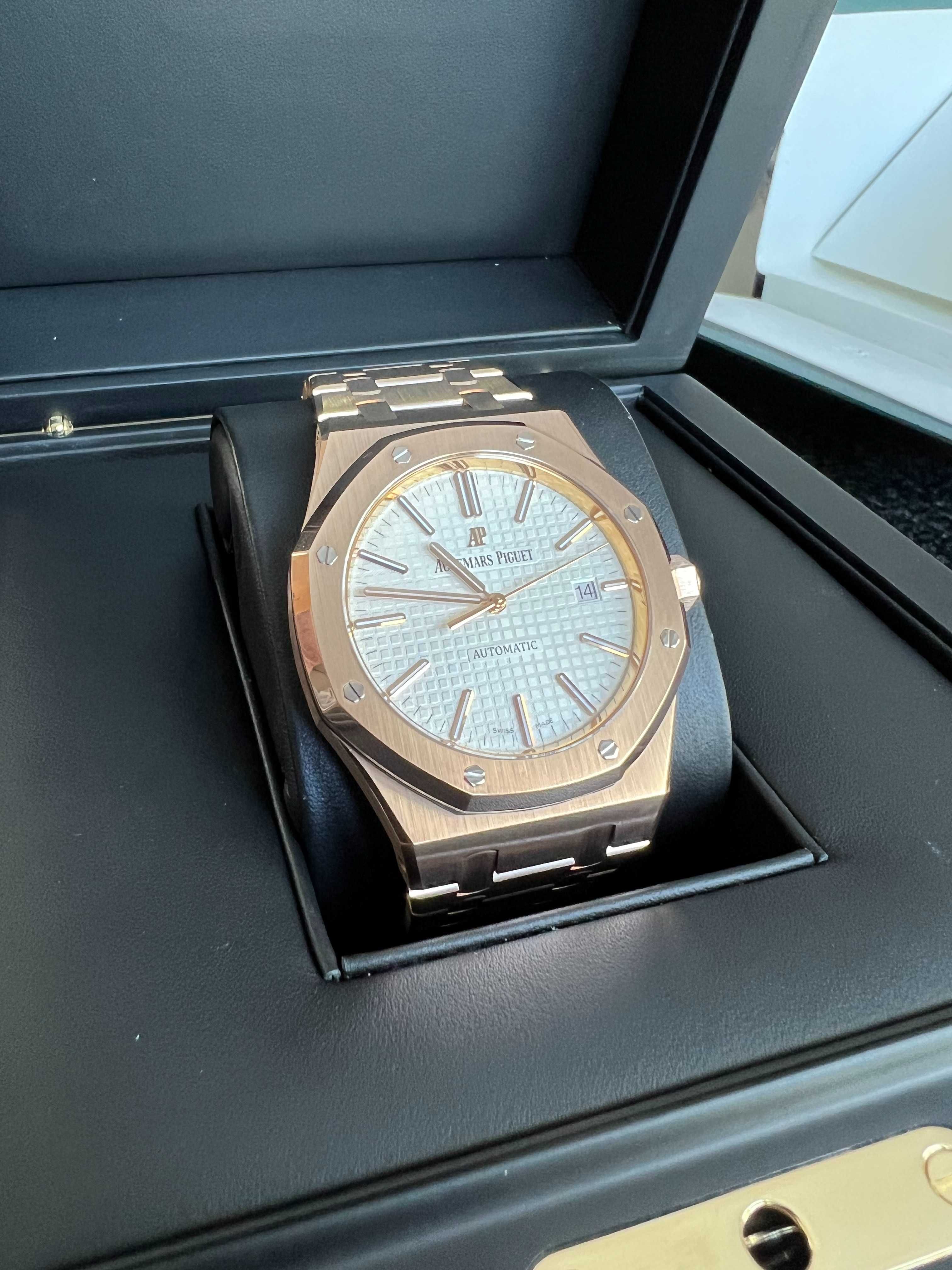 Audemars Piguet Royal Oak 18k 41mm Rose Gold Full Set