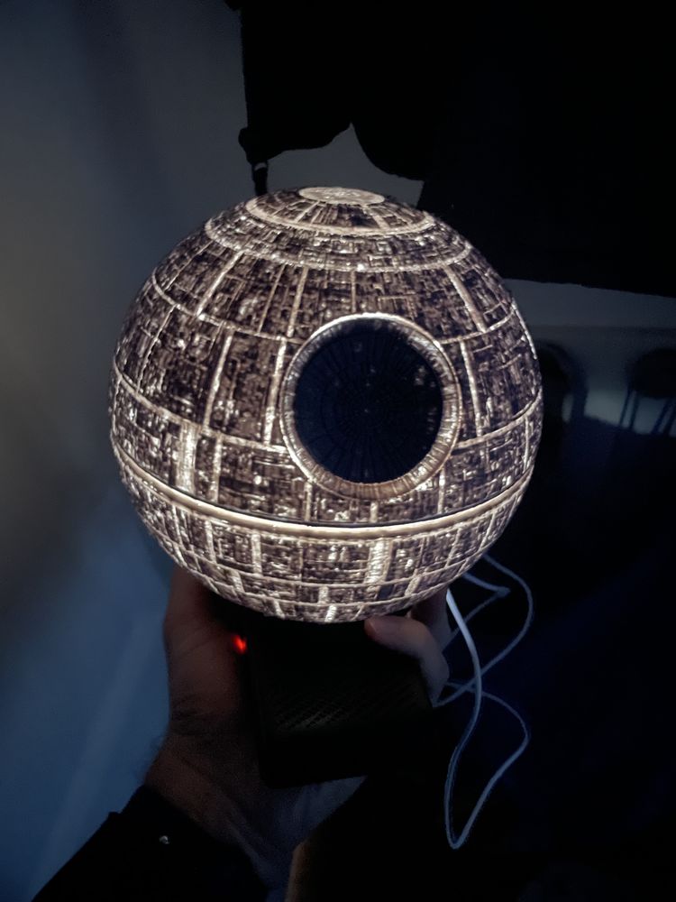 Lampa Gwiazda Śmierci (Death Star lamp) - druk 3D