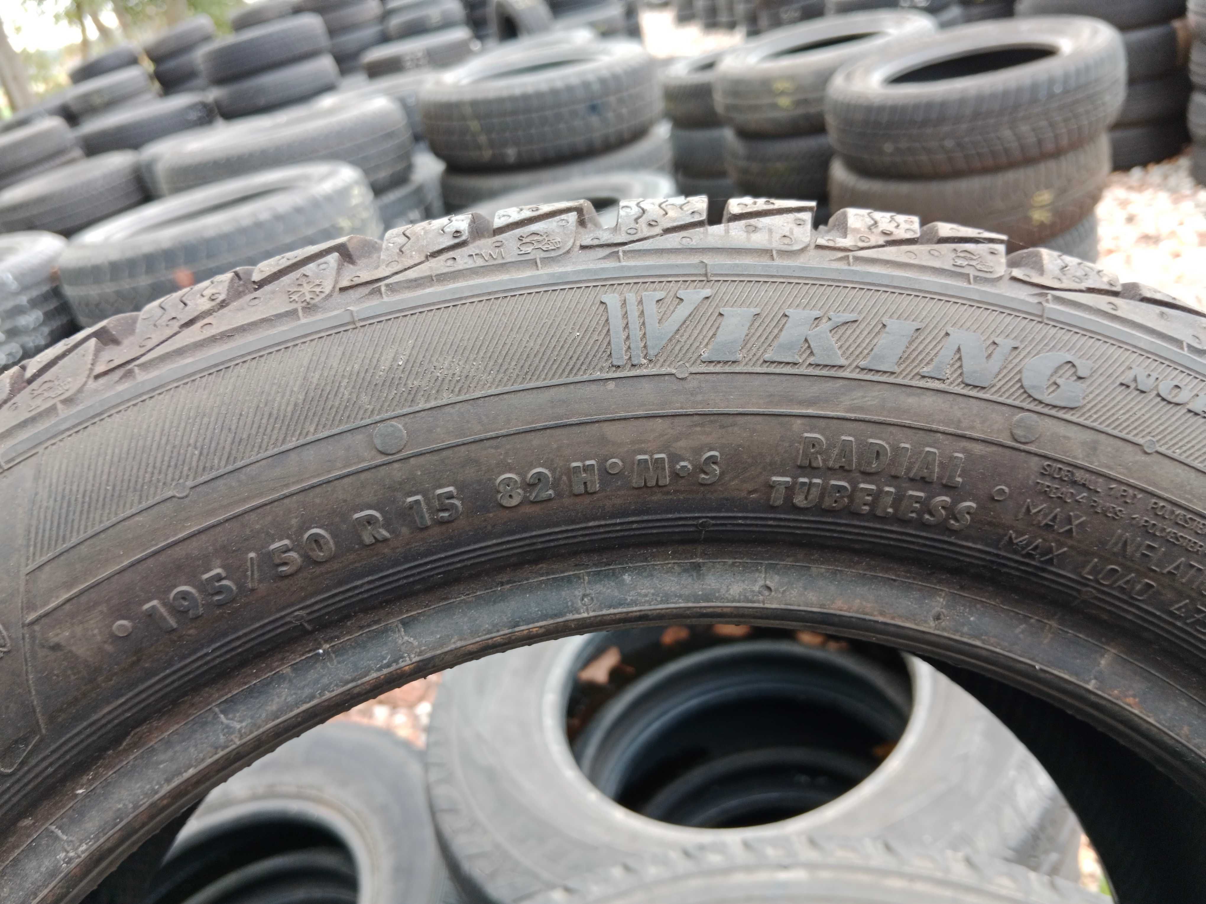 Opona używana zimowa 195/50R15 Viking Snow Tech II 1szt.