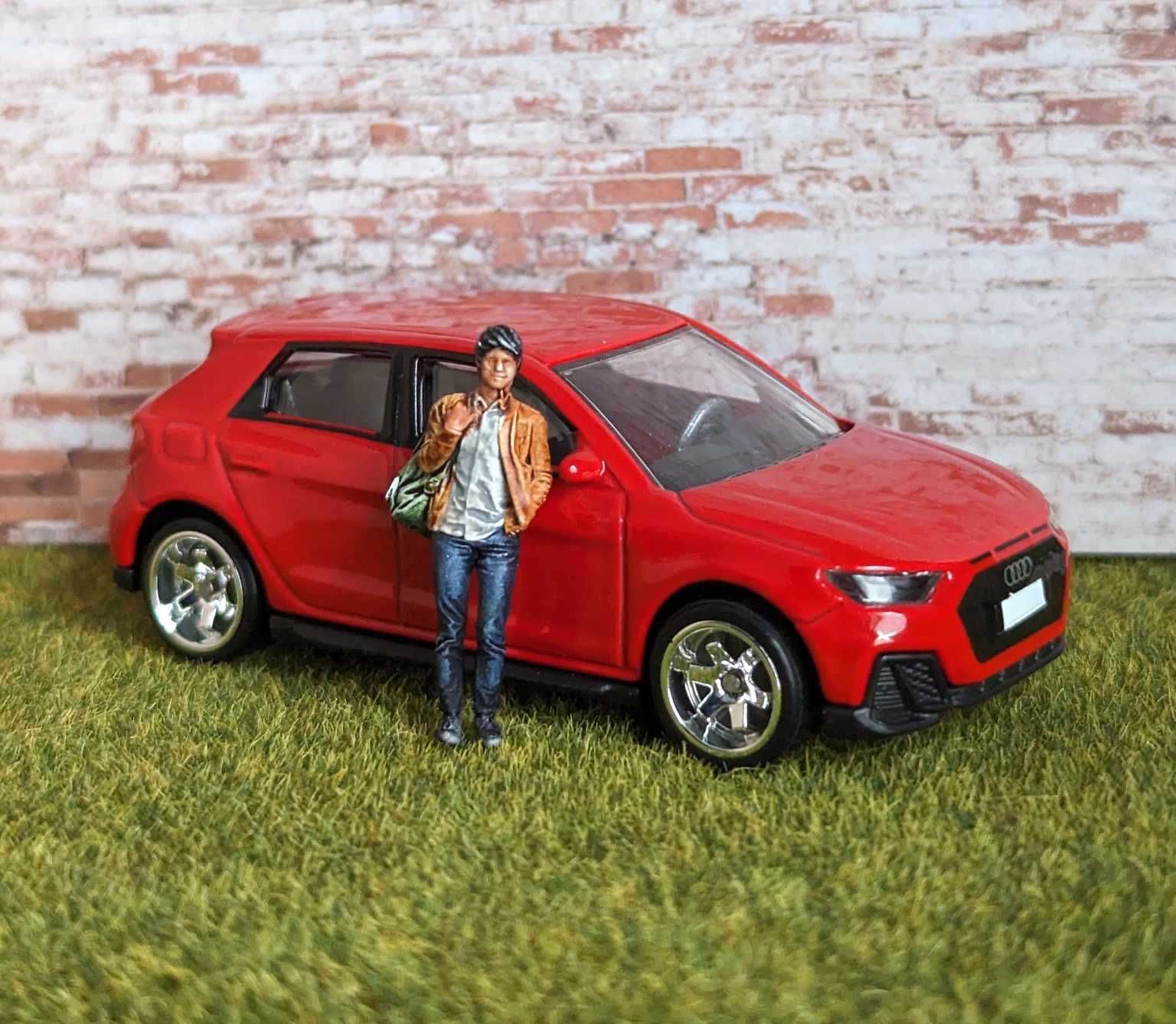 Audi A1 Sportback Majorette (jak Hot Wheels) + Custom Gumowe Koła