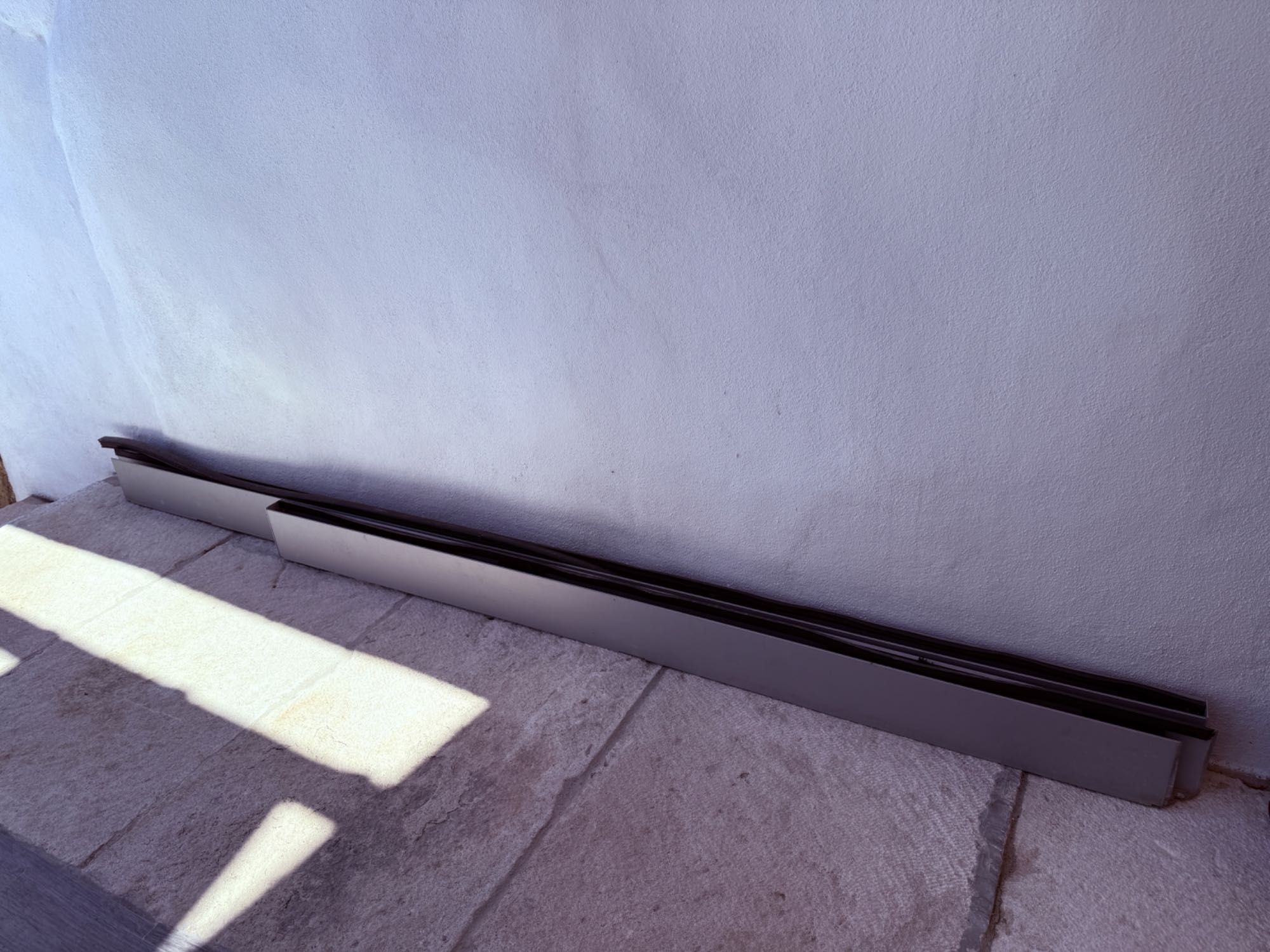 2 Guardas de vidro laminado para terraço - 170+230cm x 78cm x 1,20cm