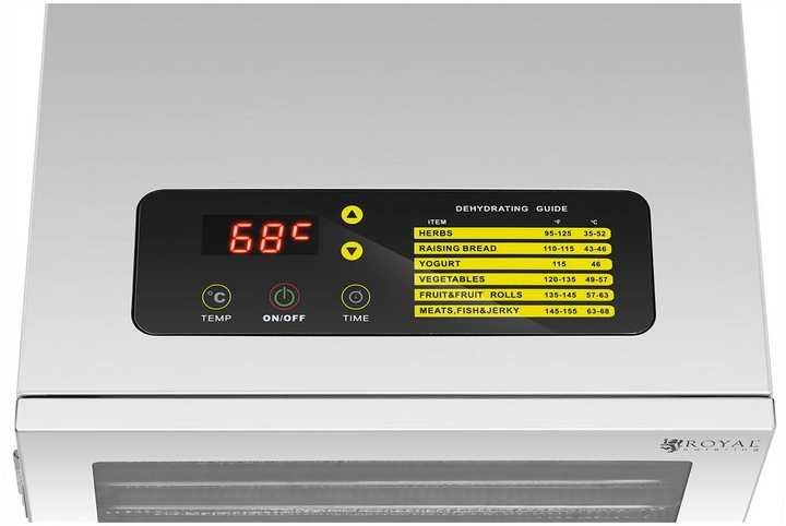 Дегідратор / Сушарка для їжі Royal Catering RCDA-500/45S 800 Вт