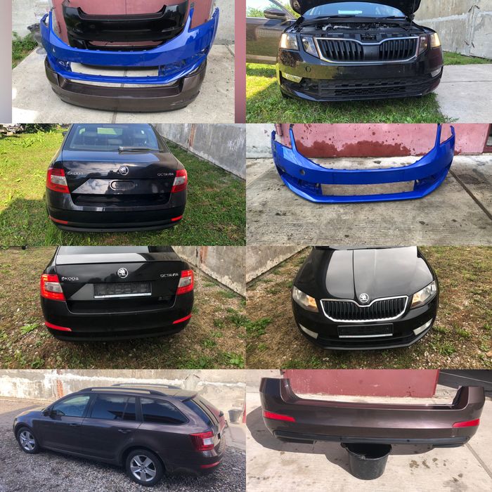 Бампер Решітка бампера Шкода Октавія А7