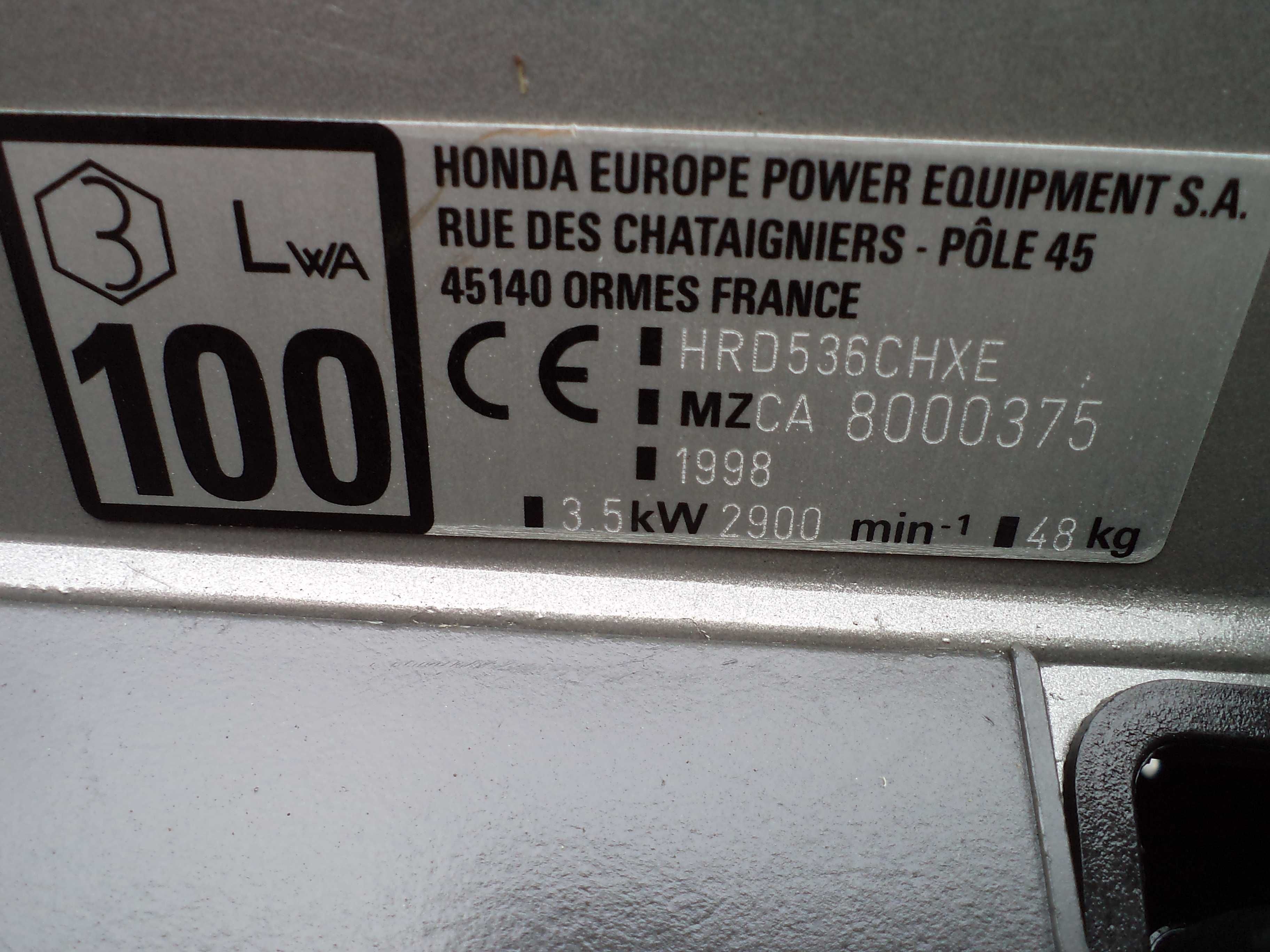 Kosiarka spalinowa Honda OHC 5,5 KM HRD 536 NAPĘD HYDRO Sprzęgło noża
