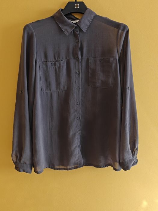 Czarna prześwitująca koszula marki Clockhouse