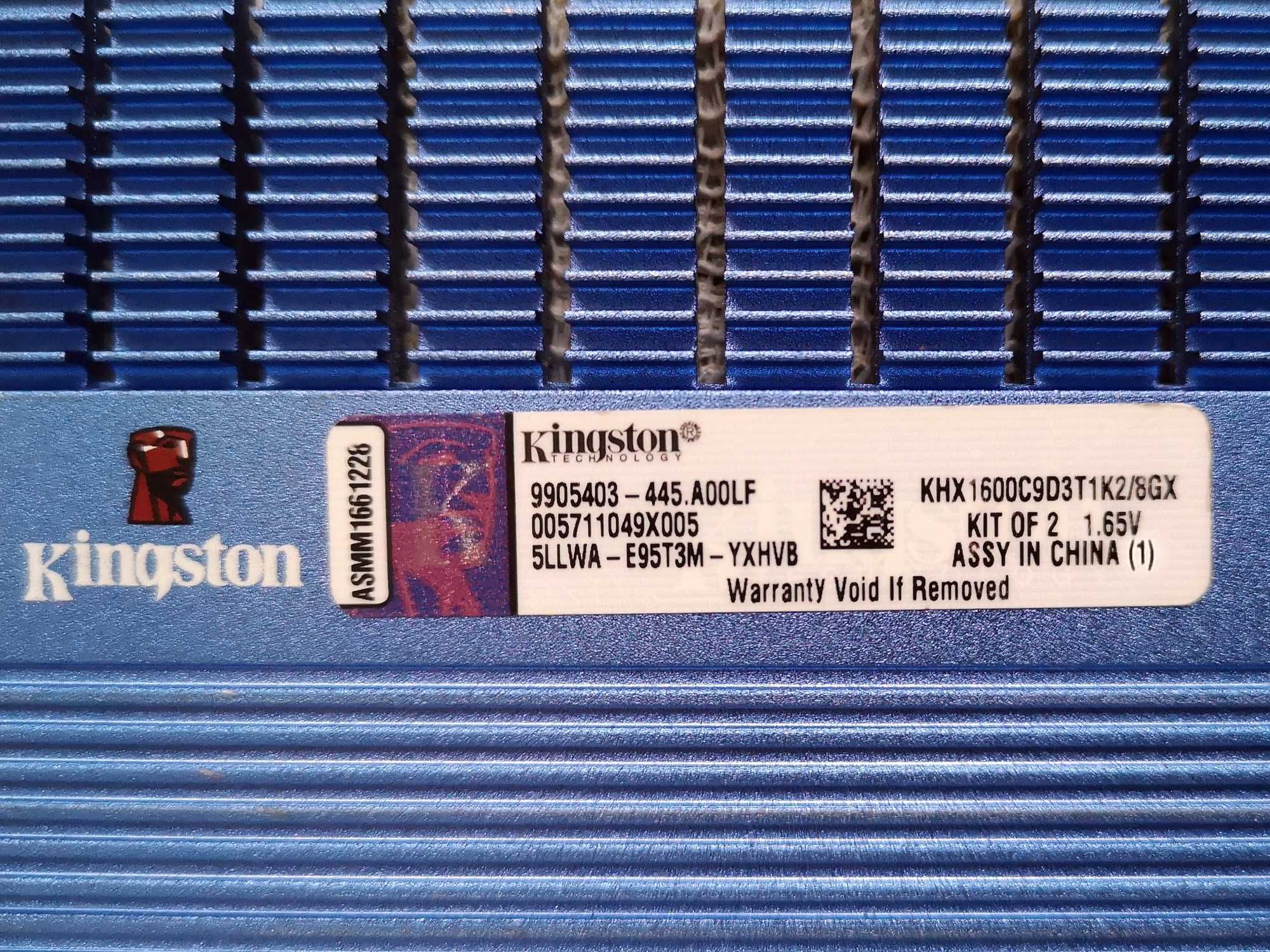 Оперативна пам'ять  DDR3  Kingston  8Gb  2x4Gb  1600MHz