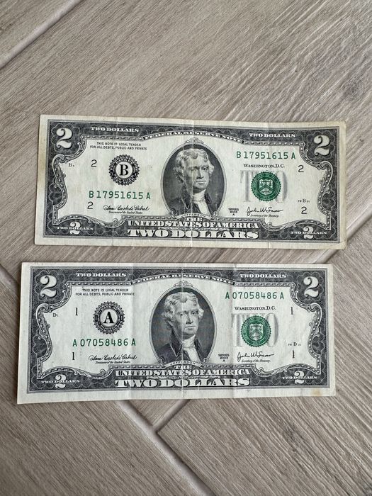 Dollar один и два доллара