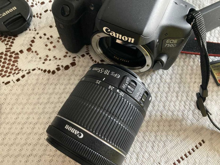 Vendo Canon EOS 750D com objectiva EF-S 18-55 IS STM Kit