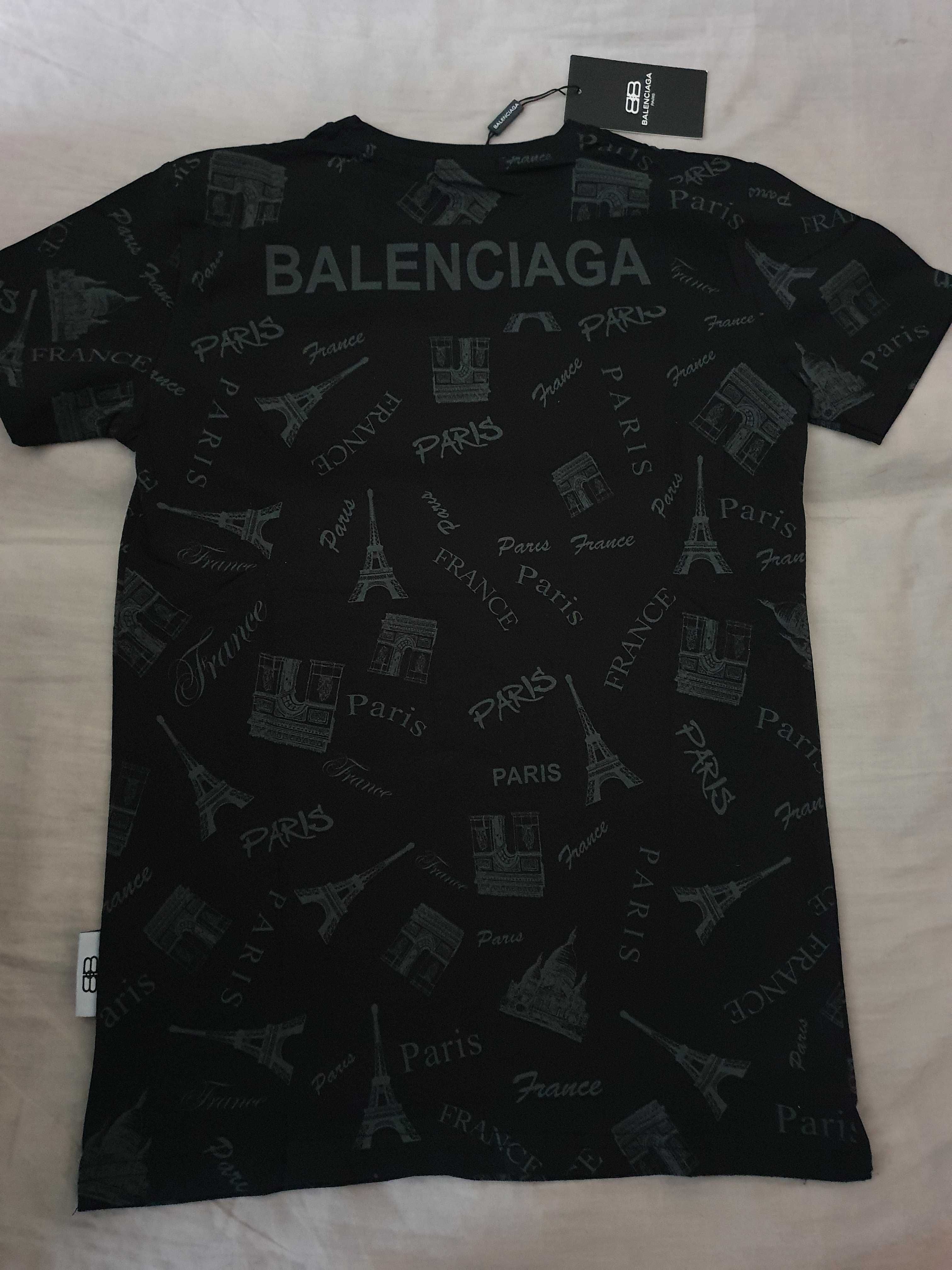 NOWA męska koszulka Balenciaga t-shirt BB M od ręki model hit