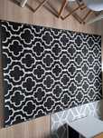Dywan 130x190 czarno biały