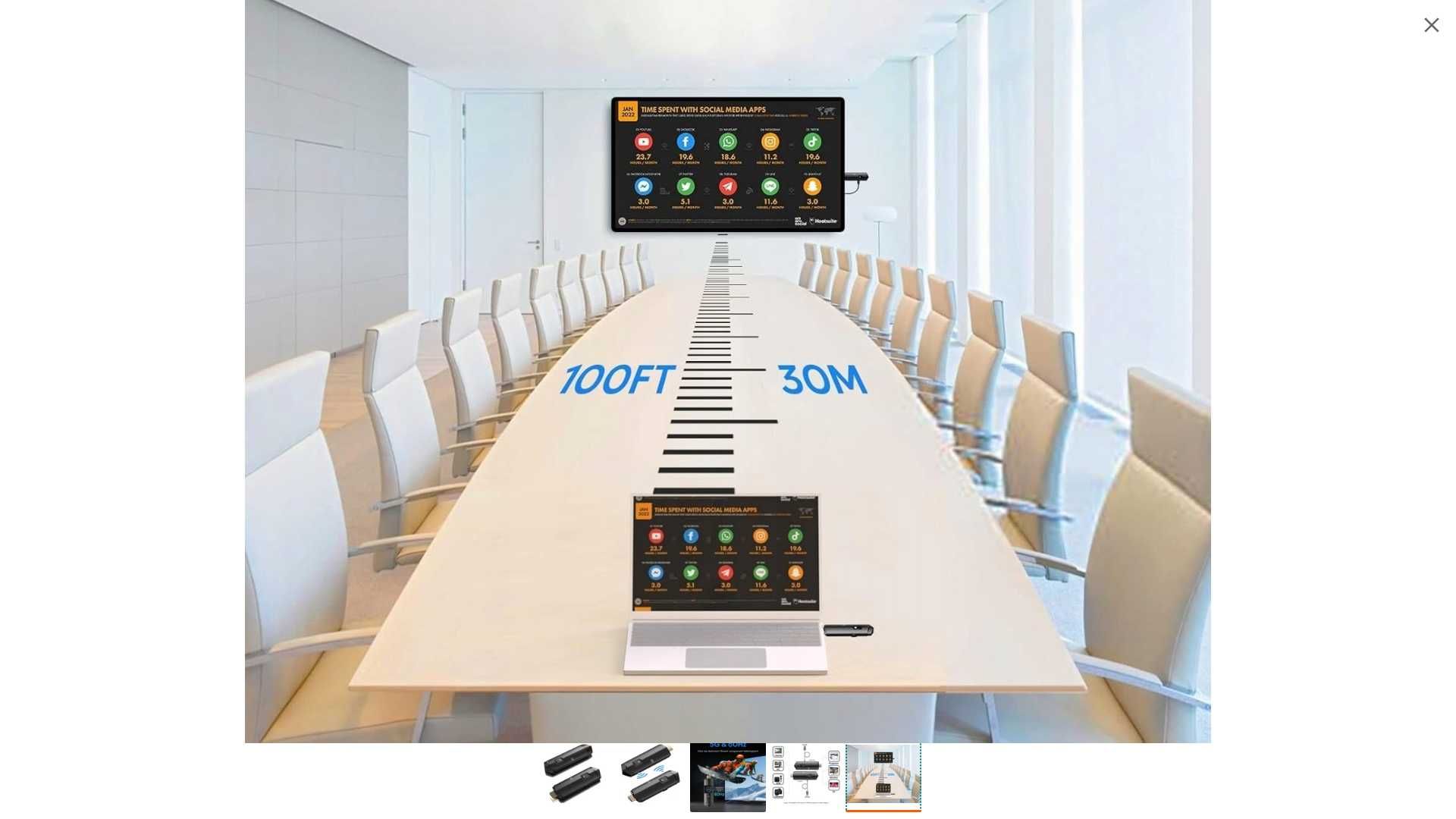 Bezprzewodowy nadajnik i odbiornik HDMI obsługuje 1080p HD HDMI, 2,4/5