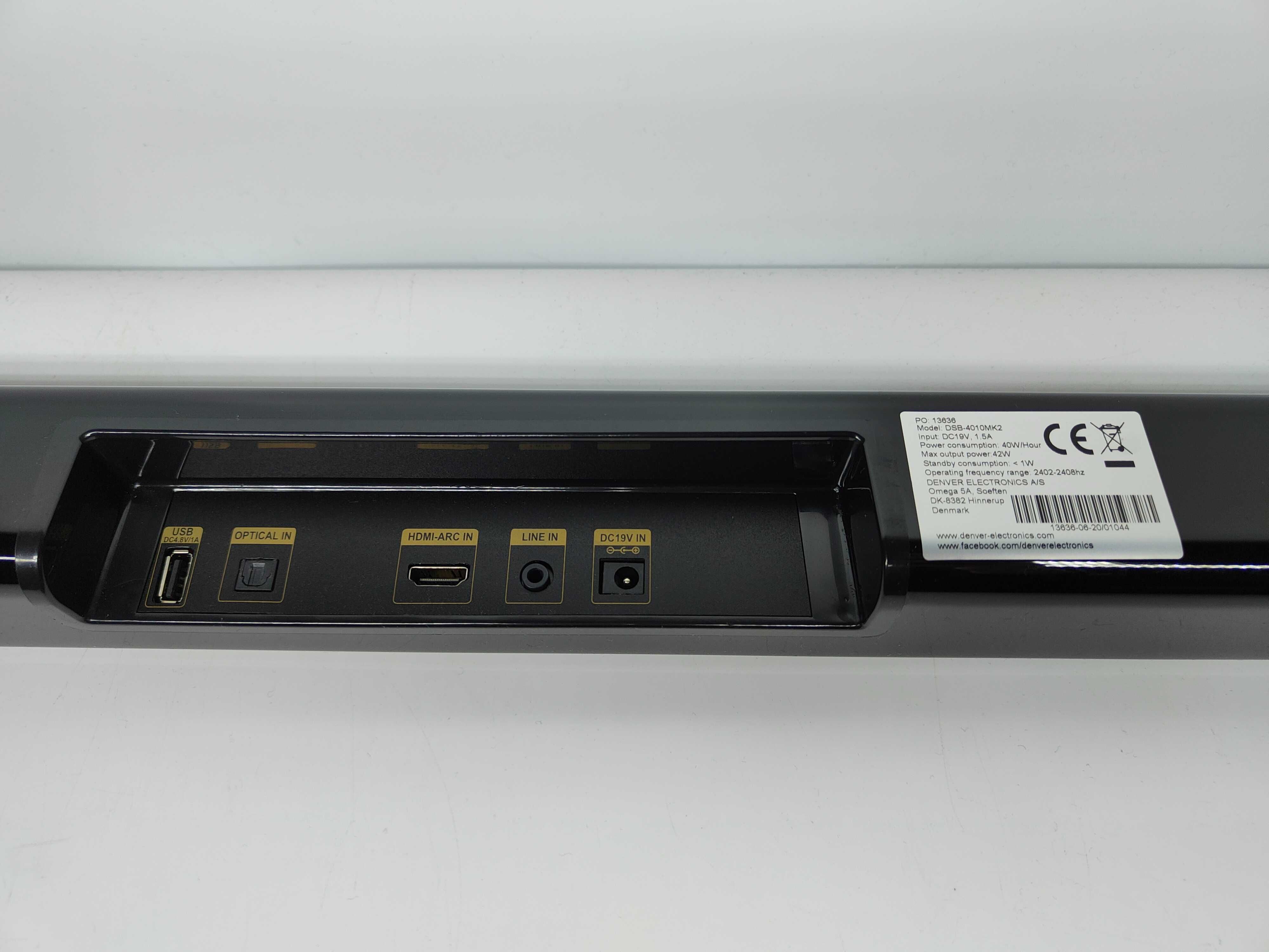 Denver DSB-4010MK2 Soundbar Bluetooth Optical