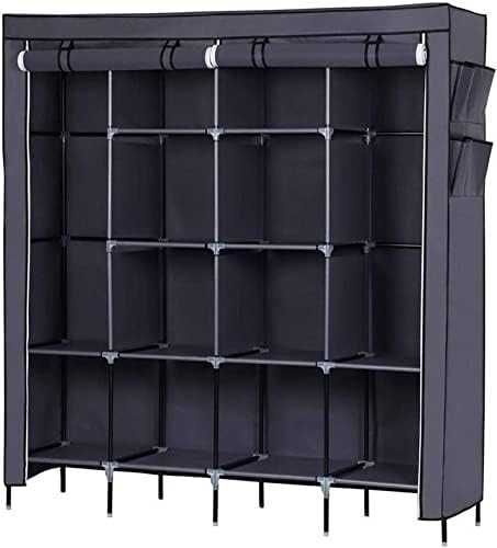 Тканевой шкаф 4-секции складной Storage Wardrobe органайзер гардероб