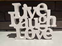 Ozdobny napis live laugh love