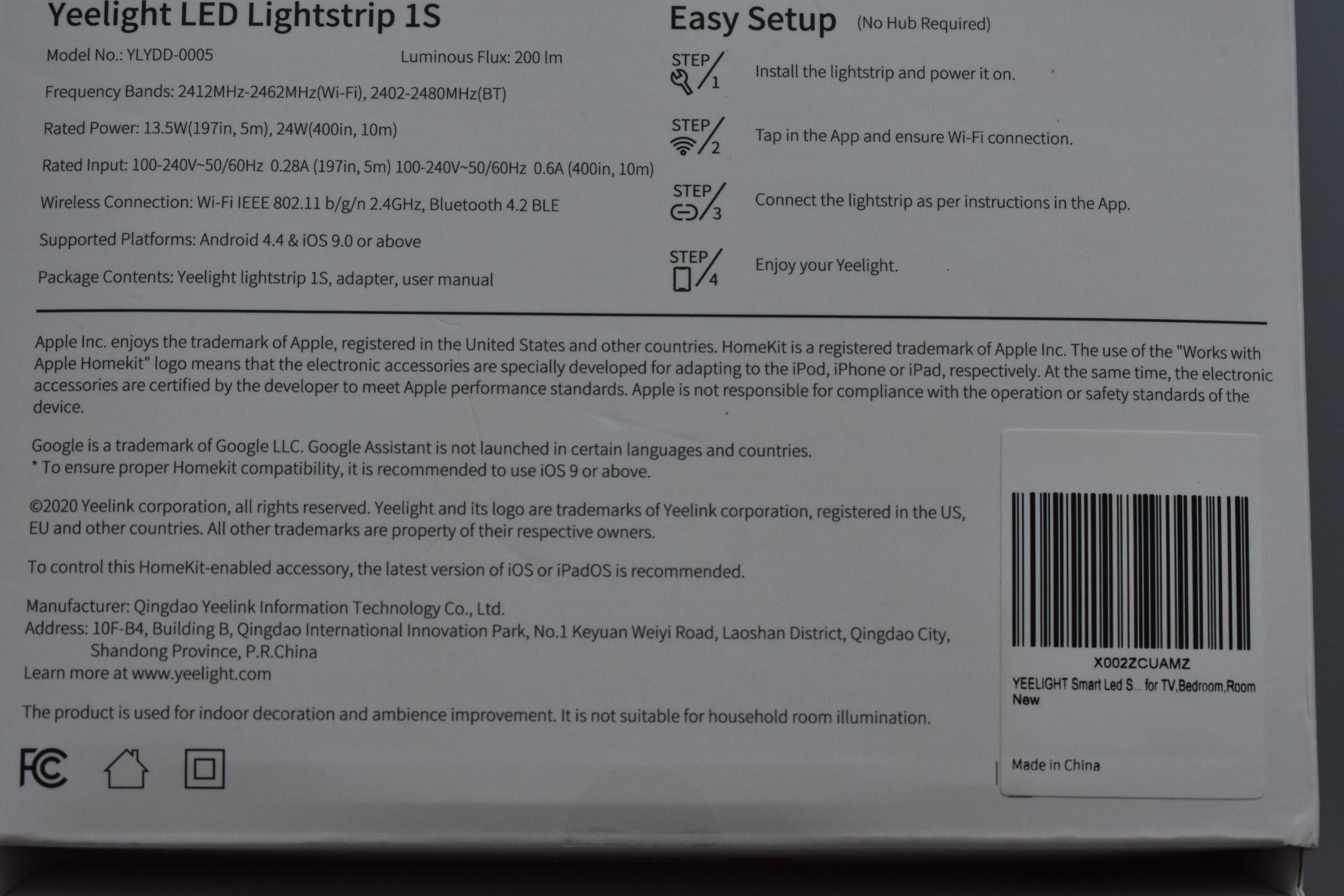 LED стрічка Yeelight Lightstrip Plus 1s - 5 метрів! (YLDD05YL)