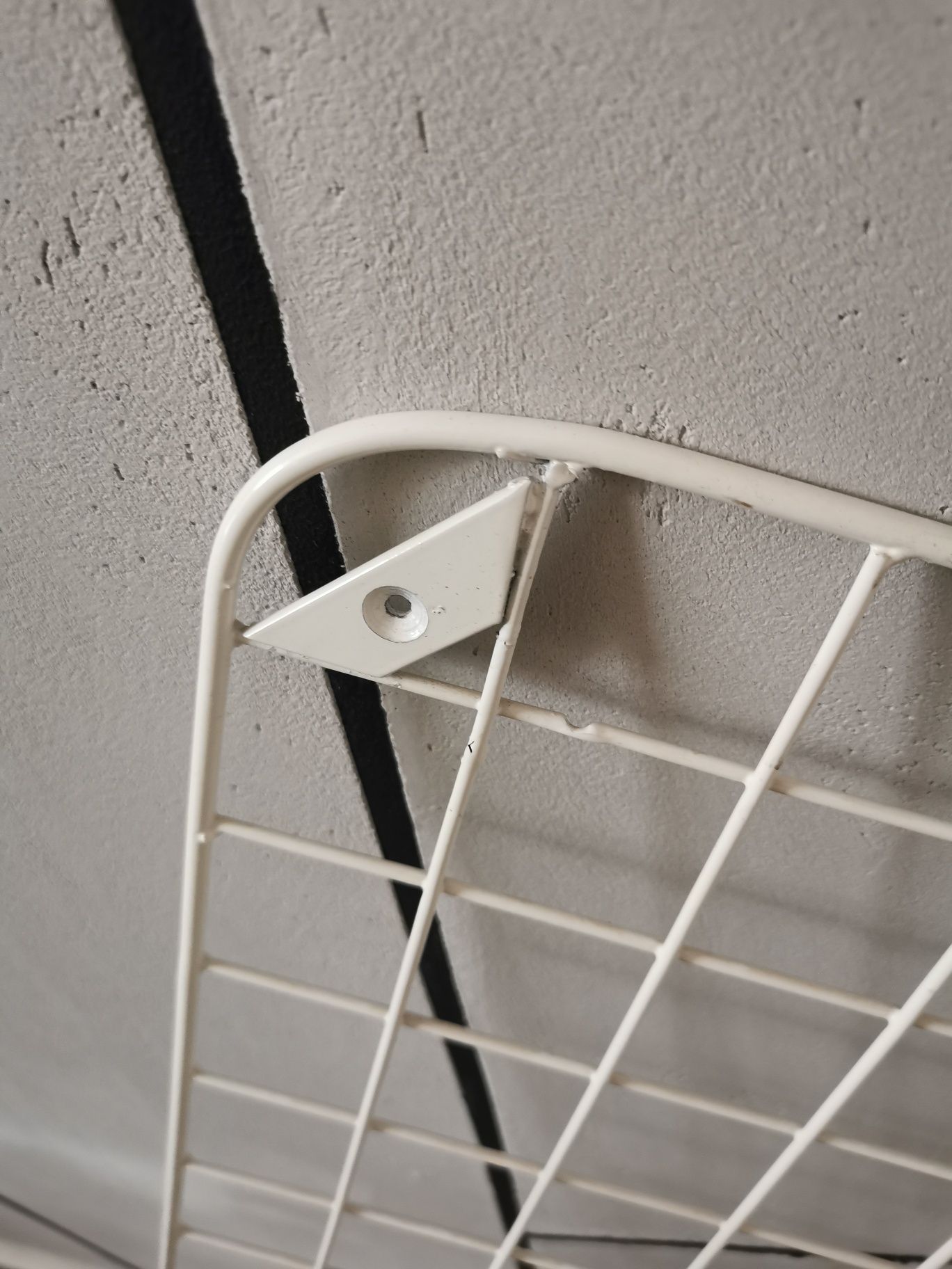 Tablica i półka w jednym Metalowa Biała