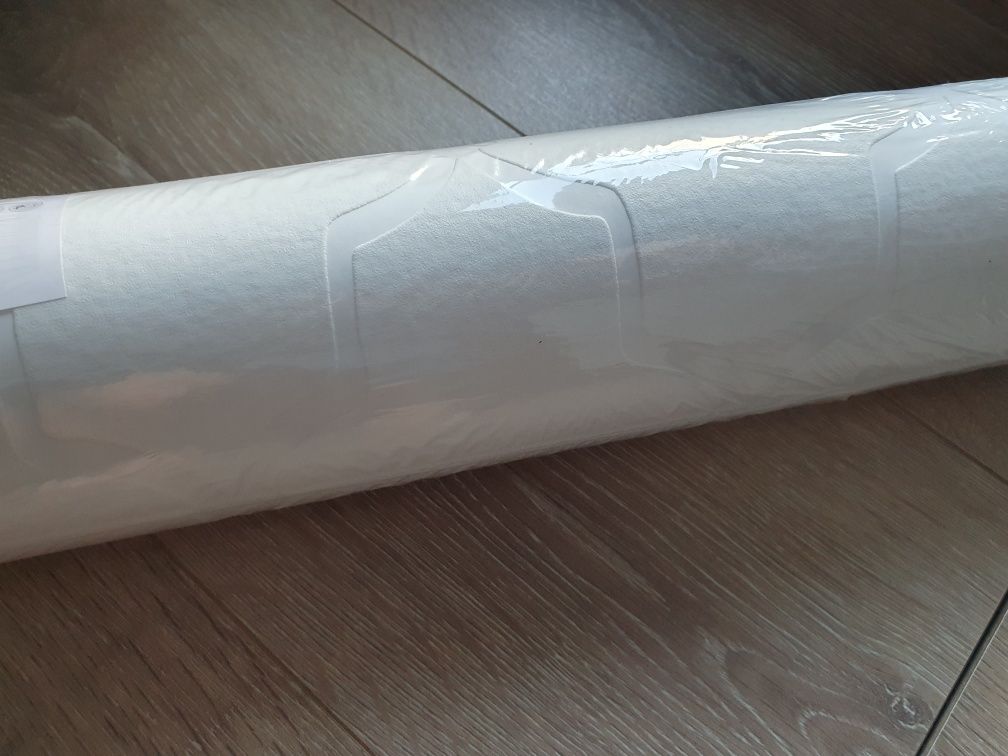 Tapeta hampton, biała, 2 rolki