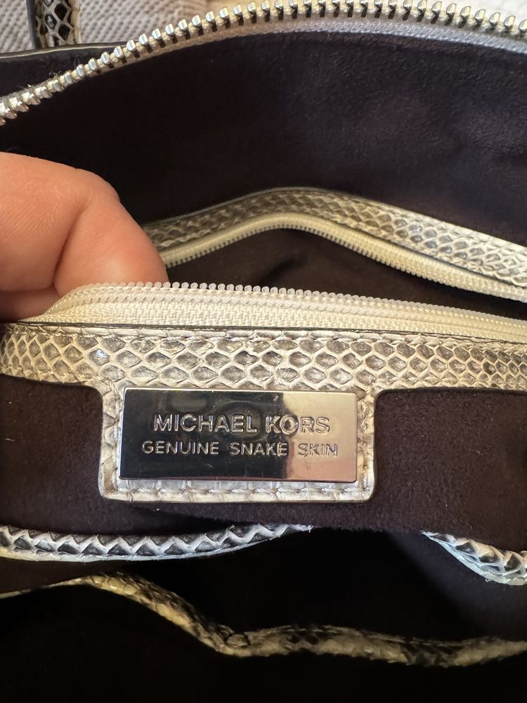 Piękna torebka Michael Kors skóra węża oryginał!