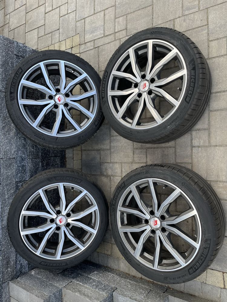 Alufelgi felgi koła  z oponami 18 5x112 Audi vw
