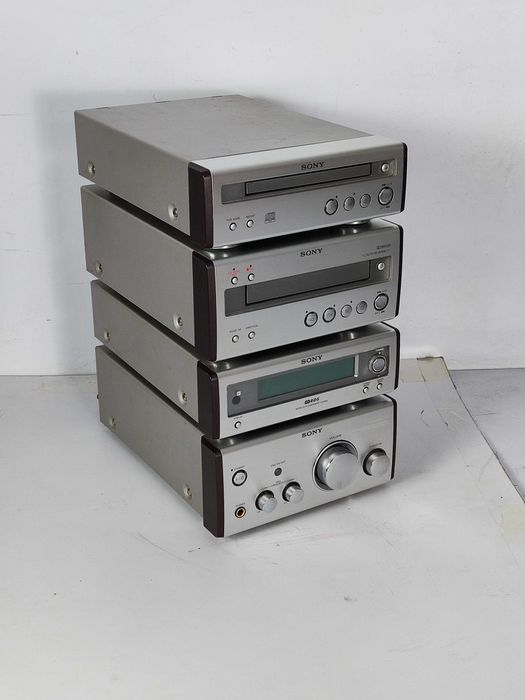 Mini wieża SONY Wzmacniacz CD KASETA TUNER RADIO deck TA SP 55 2x25W