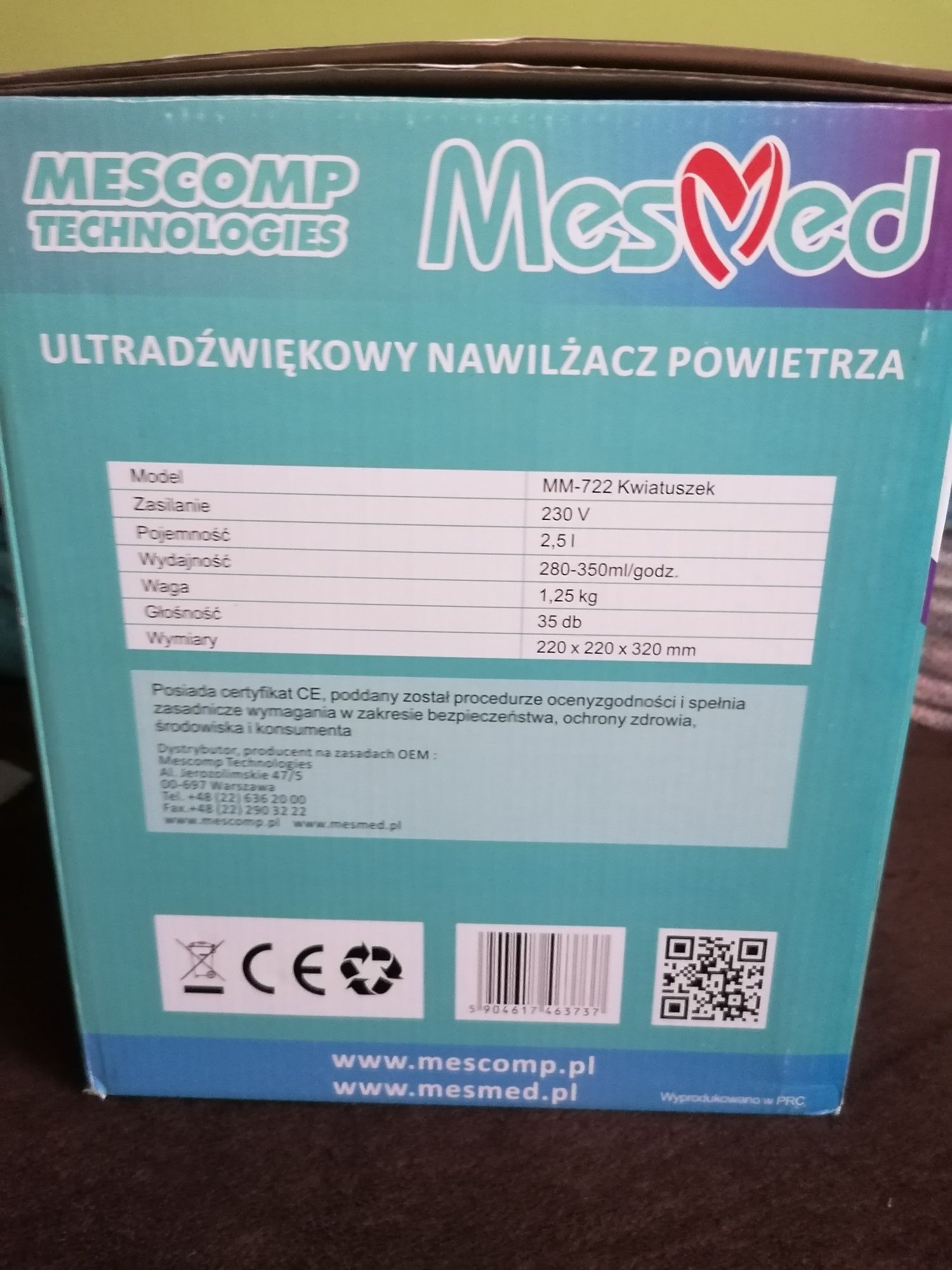 Nawilżacz powietrza Mesmed MM-722 Kwiatuszek