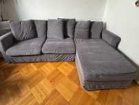 Narożnik 3 osobowy z funkcją spania Ikea jak NOWY