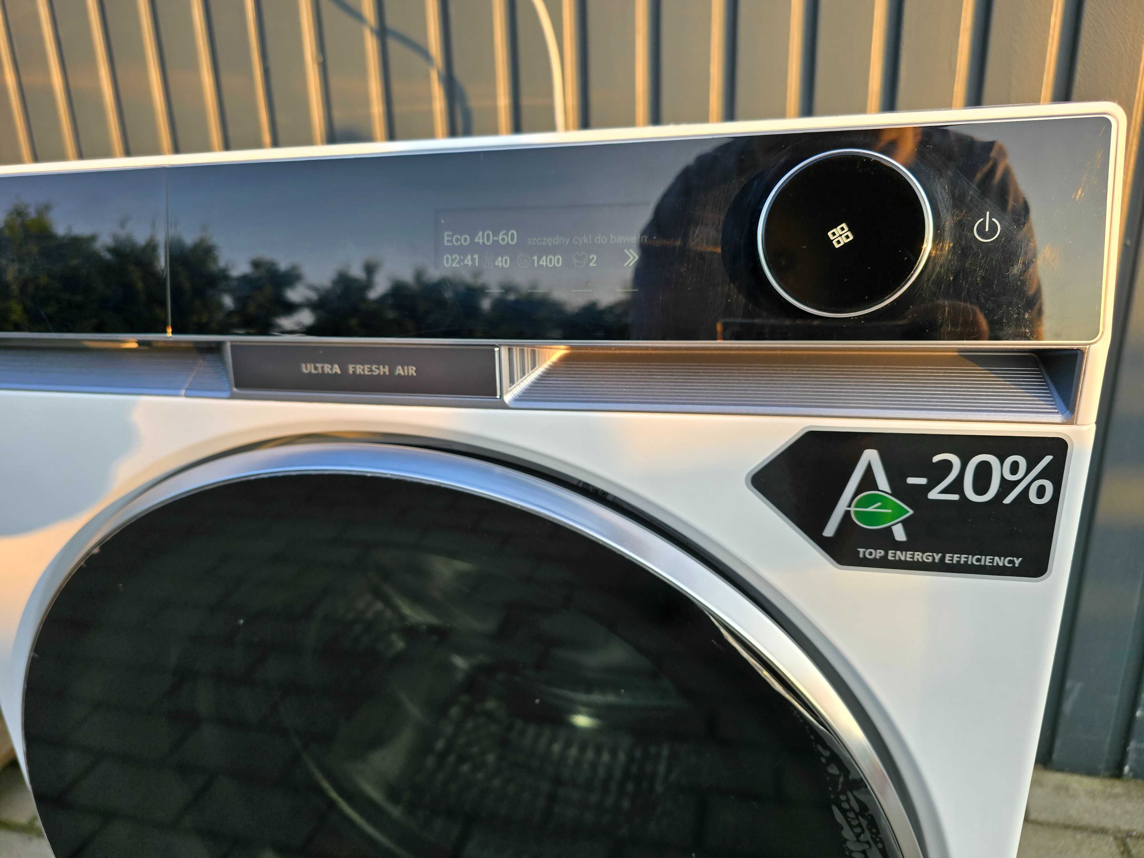 Pralka Haier X series 10kg jak nowa, AI, autodozowanie, inwerter, WIFI