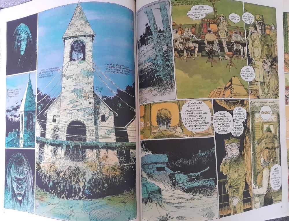 6 livros de Bilal e 1 de Moebius