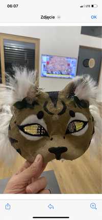 Maska Therian ryś, kot