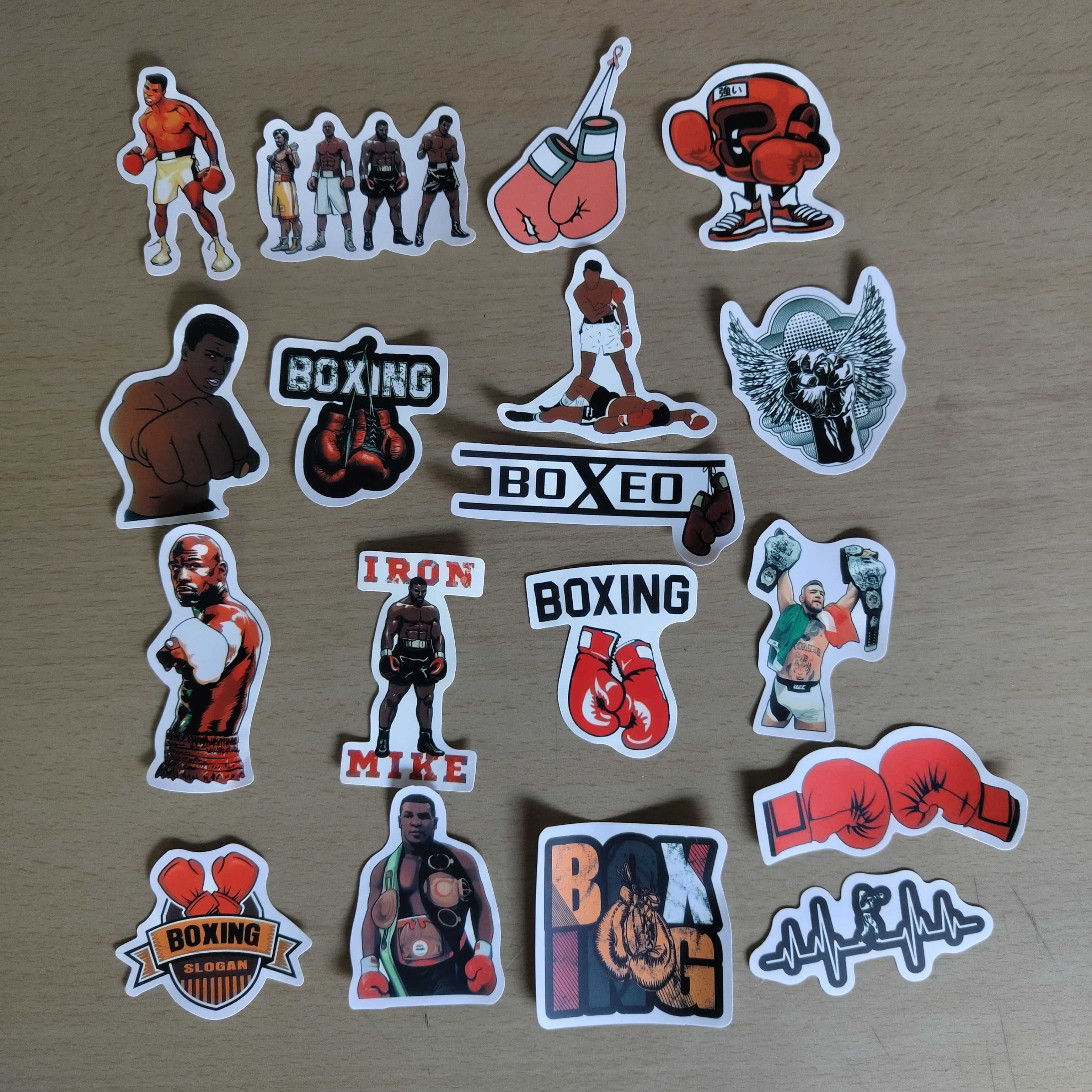 50 Autocolantes Stickers Box Luta