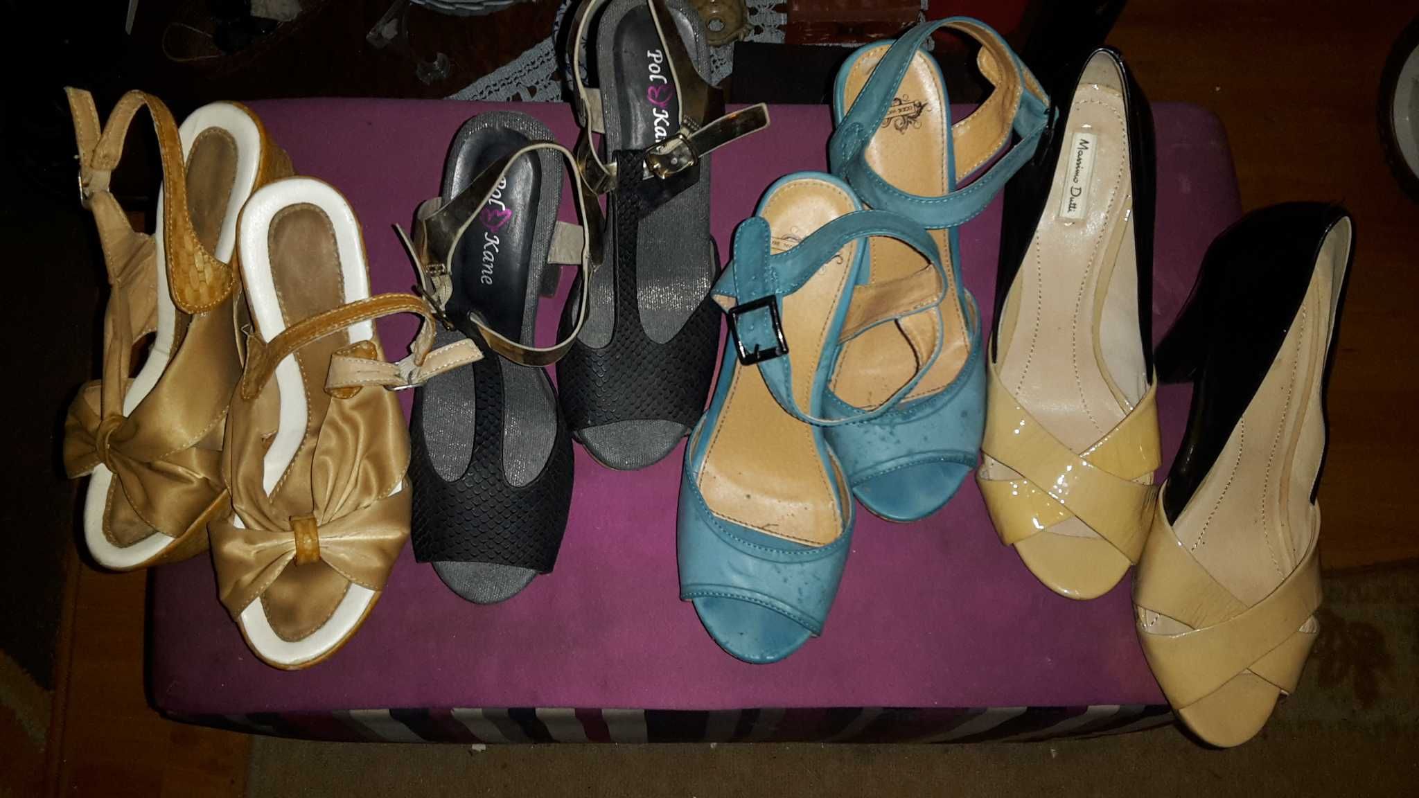 PAR SAPATOS 38 Senhora. Com 8 Fotos. Quase Novos