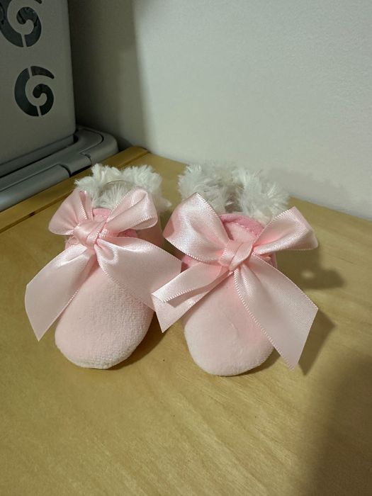 Botas Rosa Bebé Novas