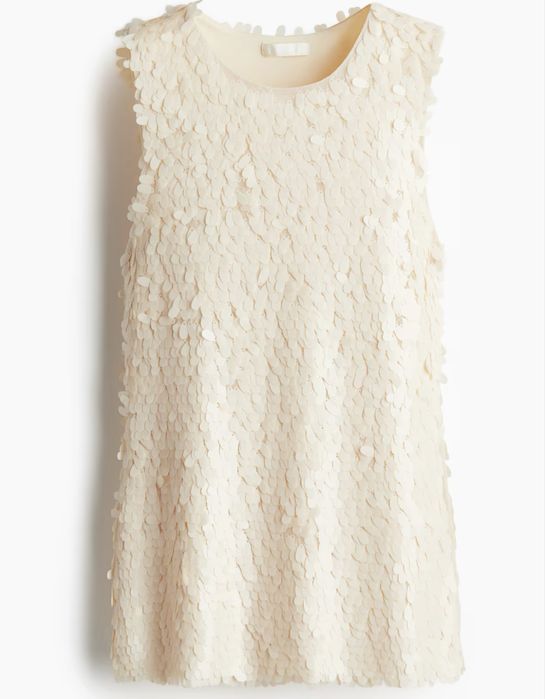 Блуза топ майка H&M в пайетках святкова блуза в паєтках лелітки