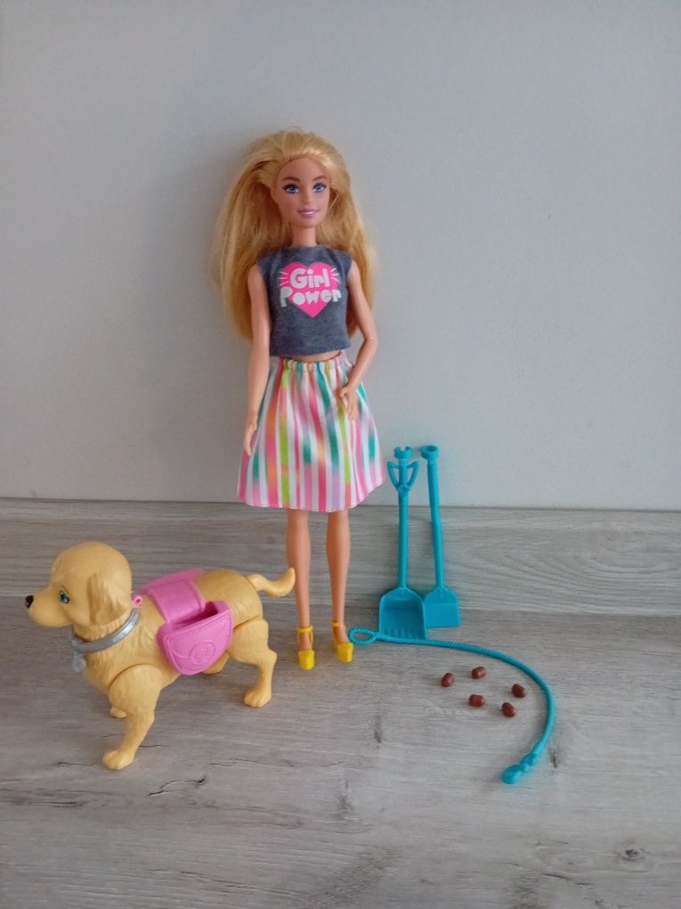 Barbie opiekunka zwierząt- 2 różne zestawy