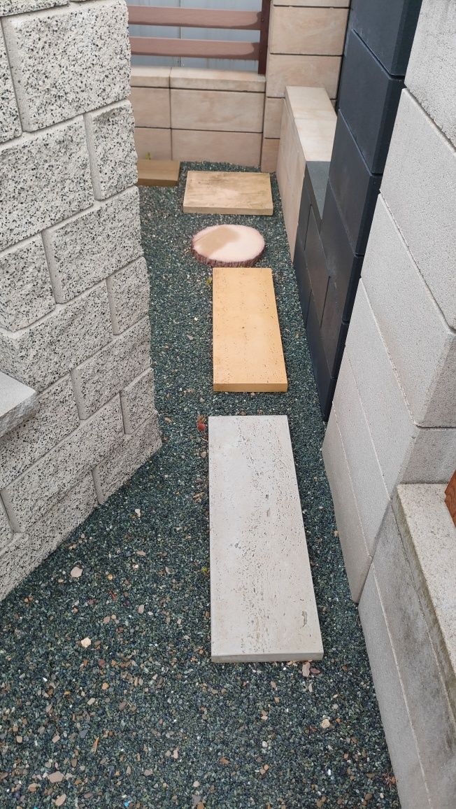 Deski drewnopodobne decha betonowa płyty tarasowe taras chodnik beton
