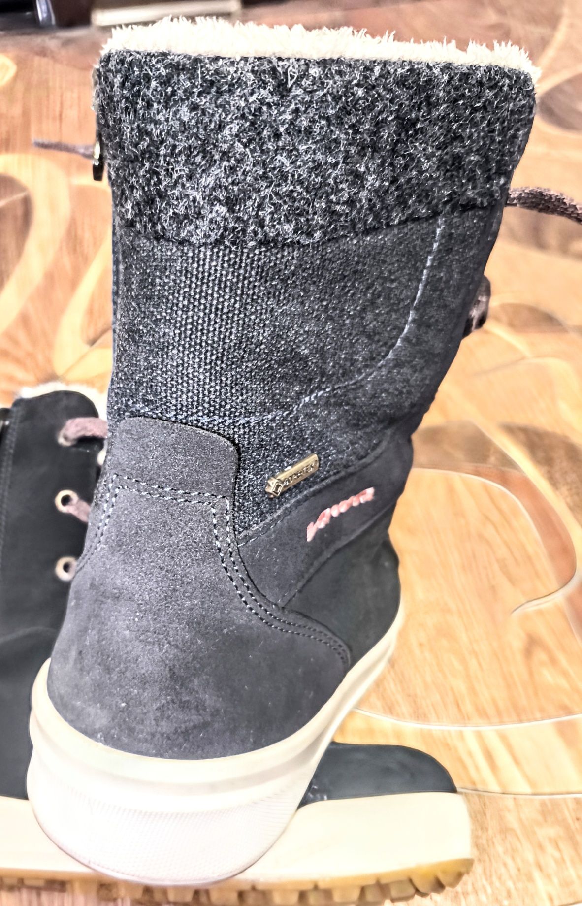 Ботинки зимние Lowa Fiss gore tex mid ws, кожа,мембрана,полиуретан39р.