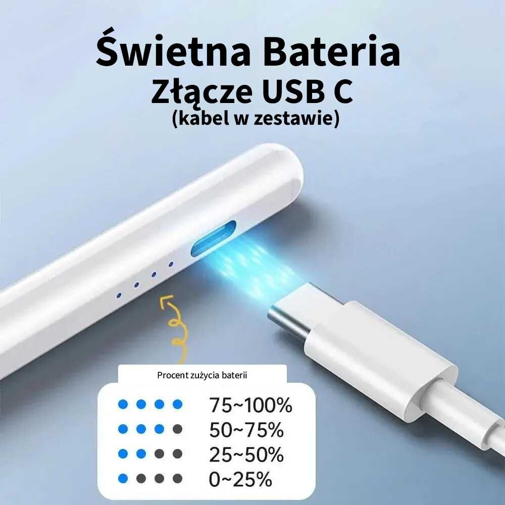 Rysik Do IPad Pencil Apple AIR/PRO/MINI USB C Magnetyczny Rysowanie